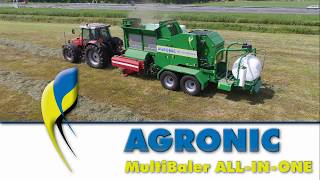 AGRONIC MR 1210 MultiBaler ALLINONE  2018 [upl. by Eddina]