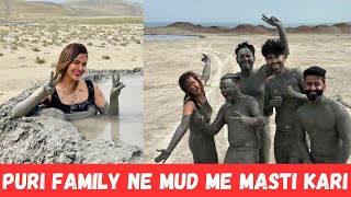 FAMILY sath MUD BATH kia in BAKU [upl. by Naivat]