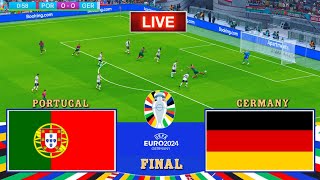 PORTUGAL vs GERMANY  UEFA EURO 2024  Live  Football Match  PES 21 [upl. by Yhtak]