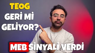 TEOG geri mi geliyor MEB sinyali verdi [upl. by Siclari826]