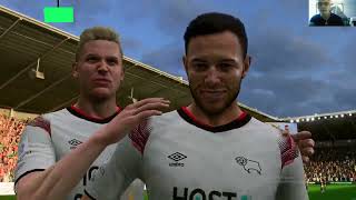 Derby County vs Bristol My reactions and comments gameplay EA Sports FC 24 [upl. by Anaerol]