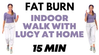 Walk at Home  15 Minute Fat Burning Indoor Walk [upl. by Lelith450]