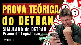 Simulado do DETRAN Questões da Prova teórica do DETRAN Exame legislação de trânsito [upl. by Jules561]