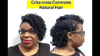 CRISS CROSS cornrows hairstyle [upl. by Assital]