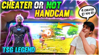 TSG LEGEND HANDCAM 💥 CHEATER 🤬  SOLO VS SQUAD BEST GAMEPLAY EVER 🔥 [upl. by Woodsum]