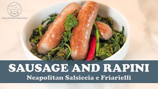 How to make the famous Neapolitan Sausage and Rapini recipe Italian SALSICCIA E FRIARIELLI [upl. by Elna]