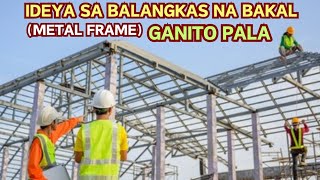 IDEYA SA MGA BALANGKAS NA BAKAL METAL FRAME GAYA NG TUBULAR C PURLINS AT IBA PA [upl. by Hellah]