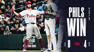 Phillies vs Rockies Game Highlights 52524  MLB Highlights [upl. by Sabah198]