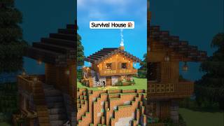 Minecraft Cozy Survival House 🏠 shorts [upl. by Puett]