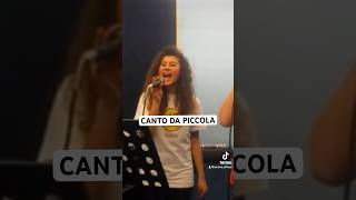 CANTO DA PICCOLA 🎤 lenoire artigli artista [upl. by Beckie]