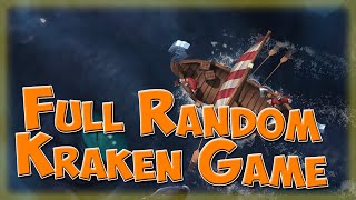 Full Random Kraken Game  Kraken clan in 3v3  Northgard [upl. by Aekerly948]