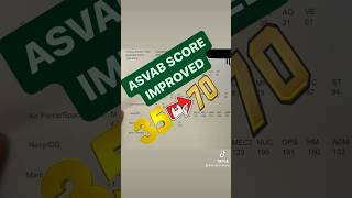 Improve your ASVAB Score 35 to 70 in 3 weeks asvabtutor asvab asvabprep [upl. by Neve]