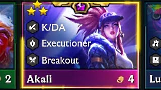 3 Star KDA Akali 💜💜💜  Set 10 TFT [upl. by Anialeh467]