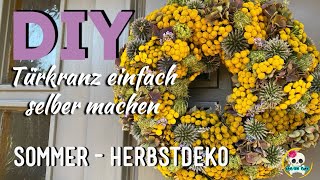 DIY  HERBSTKRANZ einfach selber machen  DEKO für den HAUSEINGANG  STEP BY STEP ANLEITUNG [upl. by Handel]