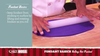 How to Roll Out Fondant  Fondant Basics Part 2  Cake Boss Baking [upl. by Nakada878]