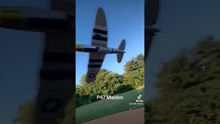 Throw back Cinematic ahh video Bringing back warbirdwednesday p47 thunderbolt rc [upl. by Brazee]