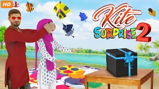 Kite Surprise 2 Basant 2022  ► Urdu Hindi PopCorn Kahani Tv [upl. by Gonnella]