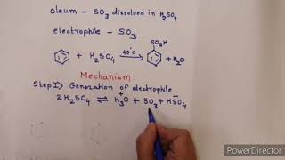 Sulphonation of Benzene Lecture 3 [upl. by Ailgna]