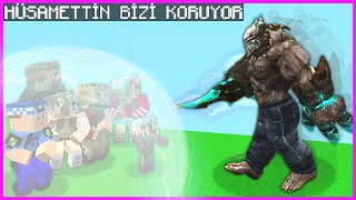 HÜSAMETTİN HEPİMİZİ KURTARIYOR 😱  Minecraft [upl. by Schroth]