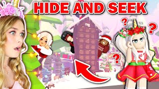 Hide And Seek NEW Christmas Map In Adopt Me Roblox [upl. by Ydoow]