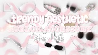 2022 TRENDY ACCESSORIES IN ROBLOX CODES  LINKS  ETERNXITY [upl. by Oirretno409]