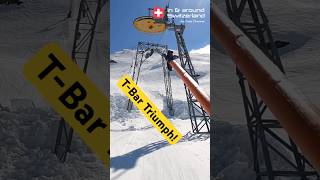 Epic Ski Lifts Tackling Andermatt’s Extreme TBar Challenge [upl. by Dorella205]