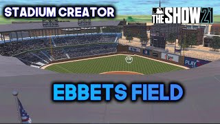 Ebbets Field Brooklyn Dodgers MLB the Show 21  Stadium Creator [upl. by Hsu]