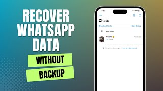 How to Recover Deleted Whatsapp Messages on iPhoneAndroid 2023 1 or 4YearOld Whatsapp chat [upl. by Auqinet]