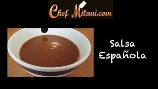 Salsa Española una de las 5 Salsas Madres [upl. by Thaddaus441]