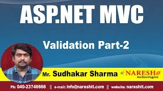 Validation in ASPNET MVC Part 2  ASPNET MVC Tutorial  By MrSudhakar Sharma [upl. by Cheri]