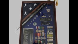 How to place a sword through a shadow box  Jons DIY [upl. by Asset]