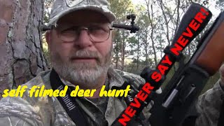 SELFFILMED NC DEER HUNT DOE WITH KILL SHOT [upl. by Odrick]