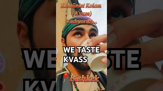 Kvass Tasting kvass beer russia food drink tasty tasting travel trip bishkek drinks try [upl. by Onek]