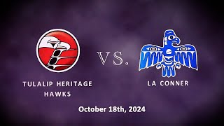 Heritage Hawks vs LaConner Braves Football  10182024 [upl. by Sacken643]