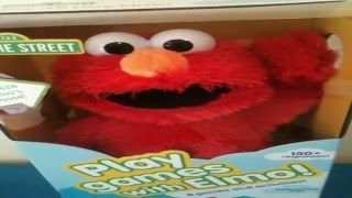 Sesame Street Play Games with Elmo Toy with Sound Music Singing Songs [upl. by Monafo]