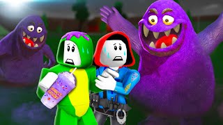 ESCAPE FROM SCARY GRIMACE SHAKE  Maizen Roblox  ROBLOX Brookhaven 🏡RP  FUNNY MOMENTS [upl. by Euphemia640]