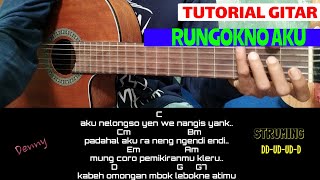 Kunci Gitar Rungokno Aku  Denny Caknan  Tutorial Gitar [upl. by Ebbie529]