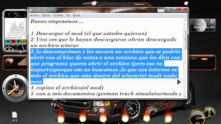 Como poner mods a german truck simulator BIEN EXPLICADO [upl. by Josiah624]