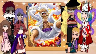 One Piece Yonko Children react to Luffy 12  Gacha Reaction Chenzy React [upl. by Imac]