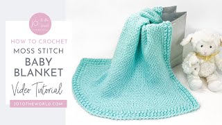 Moss Stitch  How to Crochet [upl. by Rratsal]