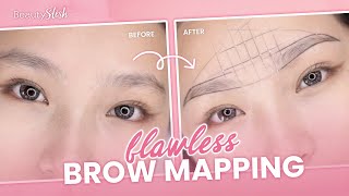 Brow Mapping how to shape brows according to your face  check out webinar link in the description [upl. by Figueroa759]