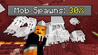 Beating Hardcore Minecraft with 30x the Spawnrate [upl. by Fridlund907]