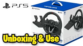 HORI Racing Wheel Apex For PS5 PS4 PC RWA Unboxing amp Use GT [upl. by Itagaki226]