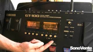 Boss GT100  Salon Roland 2012 [upl. by Jacquetta]