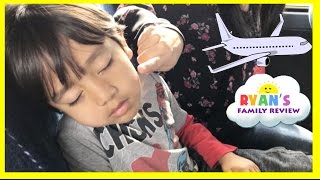 Family Fun Vacation Kid Airplane Trip Disney World Sour Ice Cream Candy Ryans Family Review Vlog [upl. by Kohler]