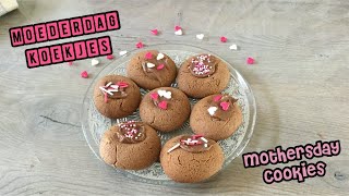 ♥︎ CHOCOLADE KOEKJES MAKEN VOOR MOEDERDAG  3 INGREDIENTEN  ♥︎ MOEDERDAG CADEAU IDEE MAKKELIJK [upl. by Ojaras]