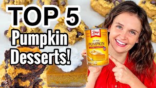 5 of the EASIEST Pumpkin Dessert Ideas  Best Tasty amp Easy Pumpkin Dessert Recipes  Julia Pacheco [upl. by Worth553]