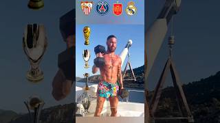 Ramos Team Cups Sevilla PSG Spain Real Madrid football shorts ramos psg realmadrid [upl. by Garibald]