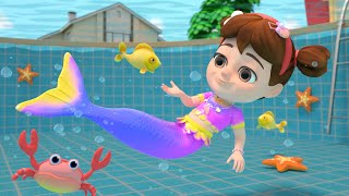 Little Mermaid Song  Swimming and more Sing Along Kids Songs [upl. by Yerrot317]