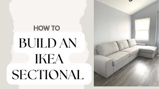 HOW TO PUT TOGETHER THE IKEA KIVIK COUCH  STEP BY STEP ASSEMBLE GUIDE WITH PICTURES OF MANUAL [upl. by Bel]